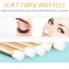 80 Pcs Lash Shampoo Brushes with Container Pink Eyelash Cleaning Bulk Glitter Eyelash Extension Cleansing Crystal Facial Cosmetic Lash Shampoo Brushes Blackhead Removing view 4
