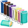8 Pcs Soap Saver Pouch Body Scrubber Exfoliator and Holder Loofah Savers for Bar Wash Soap Bag with Rope Exfoliating Sponge for Bath Shower Travel Face Hand Women, 8 Colors view 1