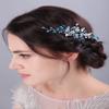 JWICOS Crystal Bride Wedding Hair Comb Rhinestone Bridal Hair Clip Glitter Wedding Hair Accessories for Women and Girls (Purple) view 2