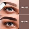 ALLROSE Eyebrow Stamp Stencil Kit - Eye Brow Stamping Kit, One Step Brow Stamp Kit, 20 Brow Stencils and Stamp Kit, Waterproof Perfect Eyebrow Kit, Easy to Use, Auburn view 3