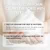 Fleuri - Mineral Clay Foam - Gentle Face Cleanser, Face Wash, Daily Facial Cleanser for Sensitive Skin, Moisturizing Face Wash for Normal to Dry Skin, Made in Japan, 3.5 fl oz, 100g view 4