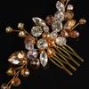 JWICOS Crystal Bride Wedding Hair Comb Rhinestone Bridal Hair Clip Glitter Wedding Hair Accessories for Women and Girls (Champagne) view 3