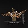 JWICOS Crystal Bride Wedding Hair Comb Rhinestone Bridal Hair Clip Glitter Wedding Hair Accessories for Women and Girls (Champagne) view 4