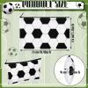 12 Pcs Soccer Makeup Bag Football Cosmetic Bag Pencil Case Bulk Girls Gift for Coach Travel Team Football Lovers Cosmetic Toiletry Pouch with Zipper Small Makeup Organizer Accessories(Soccer) view 2
