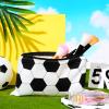 12 Pcs Soccer Makeup Bag Football Cosmetic Bag Pencil Case Bulk Girls Gift for Coach Travel Team Football Lovers Cosmetic Toiletry Pouch with Zipper Small Makeup Organizer Accessories(Soccer) view 4