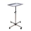 Salon Instrument Tray Adjustable Height Rolling Cart - Mobile Beauty Trolley with Wheels for Tattoo, Nail, Procedure Trays & Mayo Stand view 1