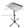 Salon Instrument Tray Adjustable Height Rolling Cart - Mobile Beauty Trolley with Wheels for Tattoo, Nail, Procedure Trays & Mayo Stand view 4