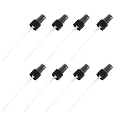 40Pcs Black Replacement Fine Mist Spray Bottle Nozzles with Transparent Covers for Cosmetic, Hair, and Perfume Bottles - Leakproof Design, Reusable Pump Tops for Diy Projects