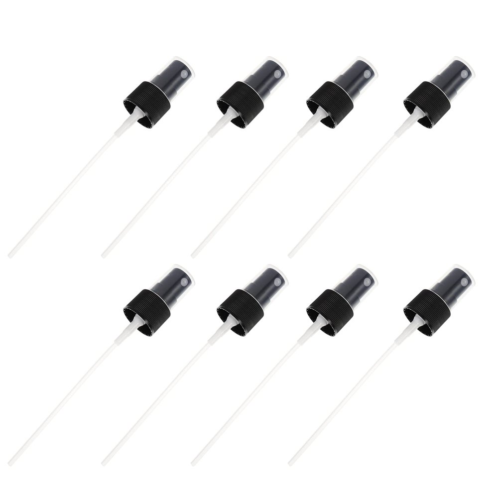40Pcs Black Replacement Fine Mist Spray Bottle Nozzles with Transparent Covers for Cosmetic, Hair, and Perfume Bottles - Leakproof Design, Reusable Pump Tops for Diy Projects