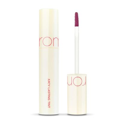 rom&nd Juicy Lasting Tint #28 Bare Fig - K-Beauty MLBB Lip Gloss for Cool Undertones, Vivid Long-Lasting Shine, Moisturizing & Non-Sticky Lip Stain
