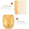 Minkissy Womens Wallet Vintage Handheld Mirror Comb Set Wide Tooth Comb Detangling Hair Brush Rat Tail Comb (Golden) Hair Care view 4