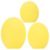 LALAFINA Fan-shaped Makeup Brush 3pcs Silicone Covers for Travel Yellow for Brushes view 1