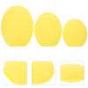 LALAFINA Fan-shaped Makeup Brush 3pcs Silicone Covers for Travel Yellow for Brushes view 3