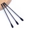 100Pcs Disposable Plastic Blackhead Remover Pimple Popper Tool Professional Double Headed Blackhead Extractor Removal Stick Cotton Swab Beauty Tool, Black view 2