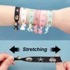 GORGECRAFT 24PCS Printed Glitter Hair Ties Knotted Elastics Ponytail Holders Ocean Theme No Crease Elastic Ribbon Band Ribbon Crease Free Hand Twist Bracelet Accessories for Women view 3