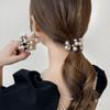 LALAFINA 4pcs Pearl Rhinestones Hair Ties Elastic Ponytail Holders Hairband Clips Hair Accessories for Girls Parties and Daily Life view 3