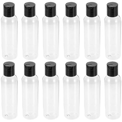 FOMIYES 12pcs Refillable Lotion Containers Cap Travel Shampoo Bottles for Toiletries Easy Use Liquid Storage for Travel and Home Use
