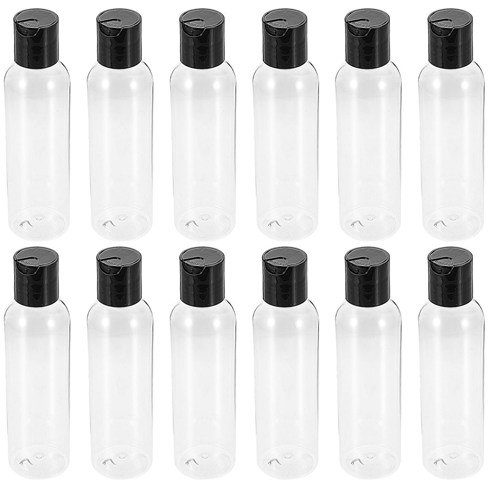 FOMIYES 12pcs Refillable Lotion Containers Cap Travel Shampoo Bottles for Toiletries Easy Use Liquid Storage for Travel and Home Use