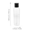 FOMIYES 12pcs Refillable Lotion Containers Cap Travel Shampoo Bottles for Toiletries Easy Use Liquid Storage for Travel and Home Use view 2