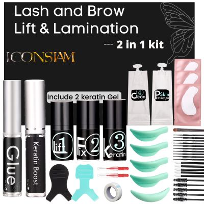 Lash Lift Kit, DIY Lash Lifting At Home, Rapid 5 Mins Eyelash Perming With Serum Care, KERATIN Perm Easy To Curl Lashes up 8 weeks More than 7 Applications (DIY lift kit)