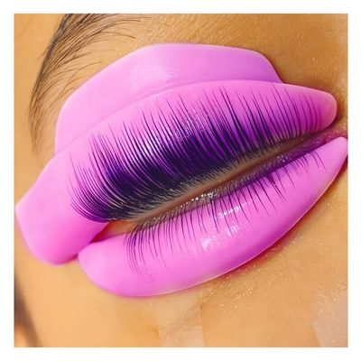 Eyelash Perm Pads Lash Lift Rods Eyelash Perm Silicone Pads 9 Sizes 18 Piece Reusable Soft Lash Lift Pads Shield for Different Length Eyelashes Perfect Lifting (Violets)