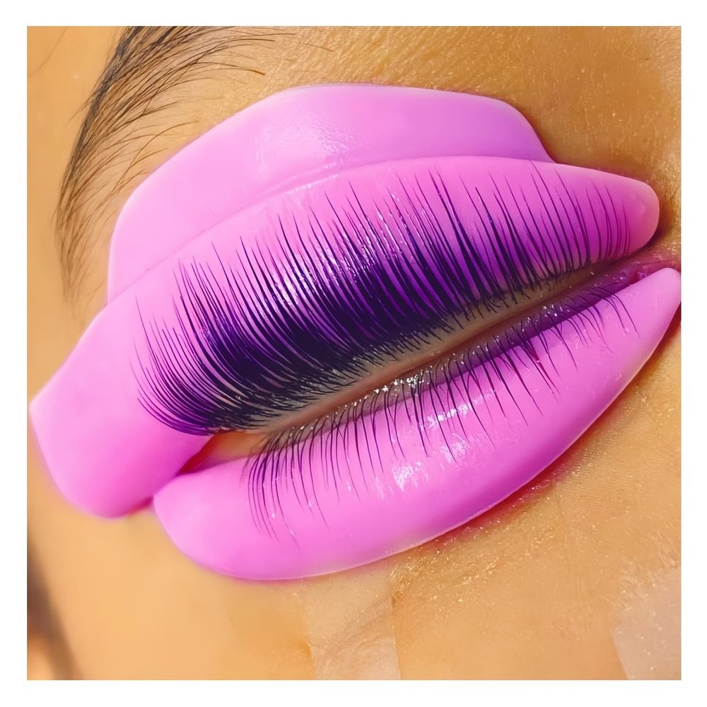 Eyelash Perm Pads Lash Lift Rods Eyelash Perm Silicone Pads 9 Sizes 18 Piece Reusable Soft Lash Lift Pads Shield for Different Length Eyelashes Perfect Lifting (Violets)