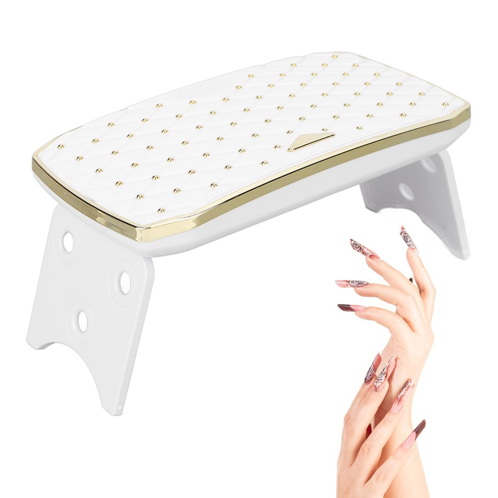 Betued Mini Nail Dryer, LED Nail Lamp 36W Home Salon Foldable Portable, 12 High-Efficiency Light Chips, ABS Material, White