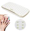 Betued Mini Nail Dryer, LED Nail Lamp 36W Home Salon Foldable Portable, 12 High-Efficiency Light Chips, ABS Material, White view 3