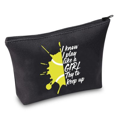 JXGZSO Tennis Gifts Tennis Player Gifts Tennis Team Women Gifts for Tennis Lover I Know I Play Like A G Try to Keep Up (Play Like Tennis BAG)