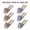 10 Pairs Washable House Slippers for Guests,Disposable Slippers for Guests,Breathable Open Toe Indoor Slipper,Spa Slipper for Guests,Home,Bedroom,Hotel,Travel,Unisex Universal Size(6 Large Size+4 view 2