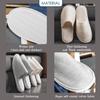 OSTADARRA 6 Pairs Spa Slippers, Non Slip Disposable Slippers For Guest, Washable Reusable, Which Can Be Used As Women Men, House, Indoor, Bathroom, Bedroom, Hotel, Bride Slippers (2 sizes) view 4