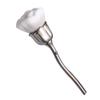 AKOAK 1 Pack Rose Flower Makeup Brush, Blush Brush, Long Handle Contour, Foundation, Powder, Makeup, Manicure Dust Remover Brush - Grey White view 1