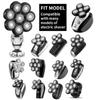 HONTEC 8 Blade Replacement Heads Electric Razor Shaver (8D Black) view 4