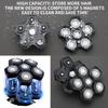 6D Black Electric Shaver Replacement Blade Head - Universal Magnetic Interface, 6 Blades view 2
