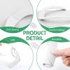Geyoga 48 Pairs Disposable Pedicure Slippers Foam Disposable Spa Flip Flops Pedicure Shoes for Women Salon Nail Spa (White) view 3