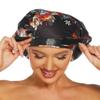 HIUMI Womens Shower Cap for Long Hair Luxury Shower Cap For Dreadlocks, Braids, Curls, Locs, Curly HairMother's Day Gift Black view 1
