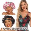 HIUMI Womens Shower Cap for Long Hair Luxury Shower Cap For Dreadlocks, Braids, Curls, Locs, Curly HairMother's Day Gift Black view 3