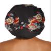 HIUMI Womens Shower Cap for Long Hair Luxury Shower Cap For Dreadlocks, Braids, Curls, Locs, Curly HairMother's Day Gift Black view 4