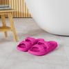 BenSorts Pillow Slippers for Women Cute Sandal Adjustable Buckles Soft Recovery Slides Shower Spa Bath House Slippers Indoor Hot Pink Men Size 8.5 9 9.5 Women Size 9.5 10 10.5 view 2