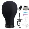 lucicass Wig Head 22Inch Canvas Block Head Wig Stand with Mannequin Head for Making Wigs Display Styling view 1