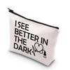 BDPWSS Sonographer Makeup Bag Sonography Tech Gift Radiologist Bag i See Better In The Dark Ultrasound Technician Gift (See Better Dark) view 1