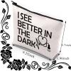 BDPWSS Sonographer Makeup Bag Sonography Tech Gift Radiologist Bag i See Better In The Dark Ultrasound Technician Gift (See Better Dark) view 2