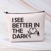 BDPWSS Sonographer Makeup Bag Sonography Tech Gift Radiologist Bag i See Better In The Dark Ultrasound Technician Gift (See Better Dark) view 4