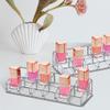 Amazing Abby - Glamour - 2-Pack 12-Slot Acrylic Nail Polish Organizer, Lipstick Holder, Lip Gloss Organizer, Cosmetic Storage Display, Perfect Storage Solution for Drawer, Vanity, Bathroom, and More view 2