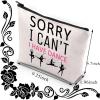 BDPWSS Dancer Cosmetic Bag Dance Lover Gift Dance Team Gift Dance Recitals Gift Sorry i Can't i Have Dance Funny Dancing Gift (I Have Dance) view 2