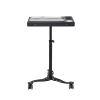 TATARTIST Tattoo Tray Cart Stainless Steel Salon Tray on Wheels Tattoo Rolling Tray Station Adjustable Height Storage Utility Cart for Clinic Spa Tattoo Rolling Tray (Black) view 4