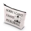 BDPWSS Pickleball Makeup Bag Pickleball Lover Gift Pickleball Player Gift Sorry i Can't i Have Pickleball Zipper Pouch For Pickleball Fans Gift (Have pickleball) view 1