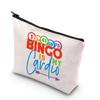 BDPWSS Bingo Makeup Bag Bingo Lover Gambler Gift Bingo Game Lover Cosmetic Bag Bingo Is My Cardio Lucky Bingo Gambling Bag Bingo Player Birthday Gift (Cardio BG) view 1