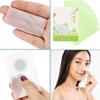 Oil Absorbing Sheets Makeup Blotting Paper Facial Cleansing Film Oily Skin Care Facial Oil Blotting Sheets for Oily Skin Green view 3