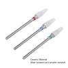 Nail Drill Bits Sets, 3pcs 3/32 Inch Conical Head Ceramic Nail Drill Bit Set Gel Removal Nail Polishing Grinding Bit Accessory Acrylic Nails Polish Cuticles for Home Salon Nail Manicure Pedicure view 4